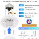 6 Pack 6 Inch LED Disk Light, Dimmable Flush Mount Ceiling Lights, Daylight 5000K, 15W 1100LM, CRI 90+, Low Profile Surface Mount Ceiling Disc Light, Wet Rated, Installs into Junction Box, ETL & FCC