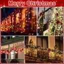 150 LED Christmas Icicle Lights 27 Drops 12.5ft Red and White Frosted Christmas Light for Xmas Tree Holiday Party Wedding House Patio Window Outdoor Decor
