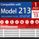 1 Pack, 213 Replacement Filter, Compatible with AprilAire 213 Whole House Air Purifiers Models,1210,1620,2210,2216,3210,4200,MERV 13 HVAC Furnace Filter Replacement,20x25x4inch Air Filter