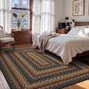 GarveeHome 5x7 Washable Rug for Bedroom Braided Easy Jute Living Room Rugs
