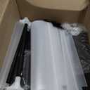 LOKEME Wardrobe Closet,Portable Closet for Bedroom Steel Pipe Diameter 19mm Strong and Sturdy Black Portable Closets for Hanging Clothes with 3 Hanging rods, 6 Storage Shelves and Side Pockets