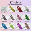 Leuceiy 12 Colors Hair Tinsel Kit, 48 Inch Hair Extensions With Tool, 3600 Strands Sparkling Dazzle Glitter Shiny Fairy Hair Heat Resistant for Girls Women Christmas New Year Festival Party