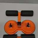 SQUATZ Portable Sit Up Bar Floor Holder with 2 Strong Suction Cups for Abs, Pull Up Bar, Sticky Pad, Adjustable Foot Holder for Thigh, Workout for Office Home Gym for Men and Women, Support 661 lbs