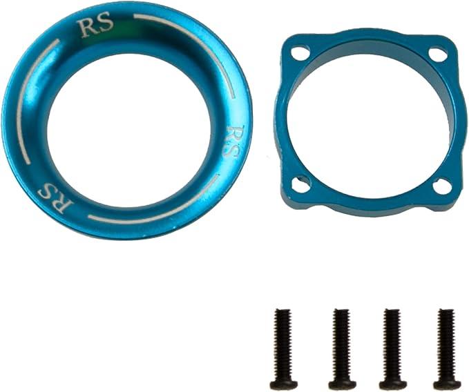 ShareGoo Metal Cooling Fan Cover Air Inlet Channel for 25mm x 25mm ESC Cooling Fan Heatsink Fit 1/8 1/10 1/12 1/16 RC Car ESC,Mounting Hole Distance 20mm (Blue)