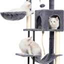 Cat Tree, Cat Tower for Indoor Cats, 43.3 inch Cat Tree Tower with Sturdy Steel Tube, Cat Hammock, Cat Condo for Small Cats and Kittens, Cat Scratching Post, Smoky Gray GCT004SG (43.3 inches)