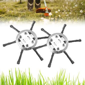 Steel Wire Grass Trimmer Head - 2025 New 6-Inch Universal Fit for Most Weed Eaters, Trimmers & Lawn Mowers - Unbreakable Brush Cutting & Edging - Tool-Free Installation (2PC)