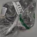 AMORIL RC Paddle Tires, 4PCS Off Road Snow Sand Rubber Tires Hexagon(Side to Side) 12mm Wheels Replacement for 1/10 Truck (Black) for RZ001, Part Number R11152