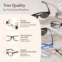 TruVision Readers 3 Pk - Metal Frames OTC Reading Glasses - Silver 1.00