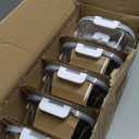 [10-Pack]Glass Meal Prep Containers with Lids, MCIRCO Glass Food Storage Containers with Snap Locking Lids, Airtight Lunch Containers, Microwave, Oven, Freezer and Dishwasher, White