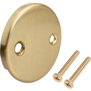 RP31556CZ Overflow Plate and Screws Drain Kit Replacement for Delta Tub, Champagne Bronze Color
