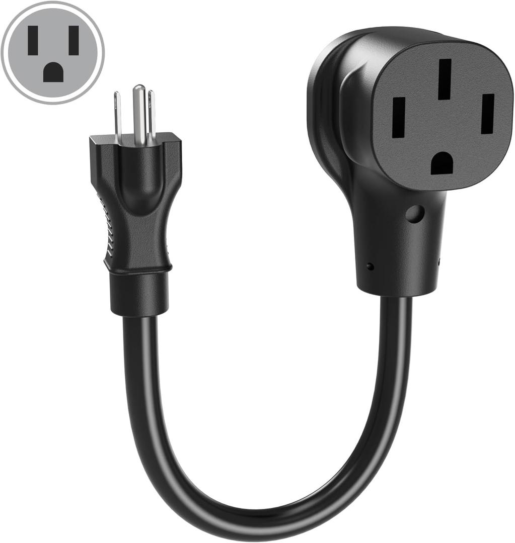 NEMA 5-15P to 14-50R Adapter Cable for All Level 1/2 EVs(ETL Listed), Compatible with Tesla/j1772 EV Charger Cord, Support Max 50 Amp to 12 Amp 110-120 Volt EV Charger Power Cord, Not for RVs