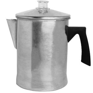 Mirro Aluminum Stove Top Percolator, Brew Coffee On Gas or Electric Stovetop, 9 Cup, Silver