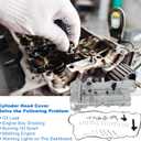 Engine Valve Cover for Chevrolet Malibu 2.0L 2013-2022 Durable No.12686424 Aluminum Alloy Silver Tone Valve Rocker Cover W/Gasket Bolt PCV Valve