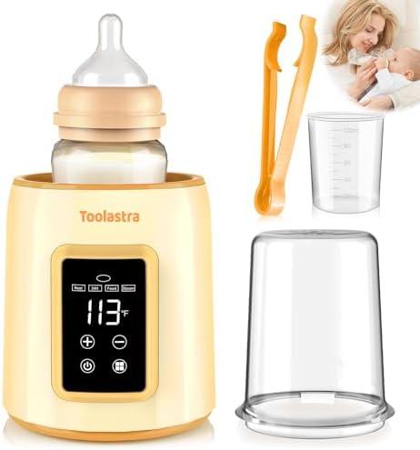 Bottle Warmer, Faster Heating Baby Milk Warmers for All Bottles with Accurate Temp Control Water Bath Tech and Auto Shut-Off, BPA-Free Multifunctional Bottle Warmer for Breastmilk and Formula