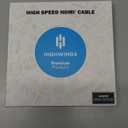 Highwings 8K 2.1 HDMI Cable 1.5FT 2-Pack, Slim 48Gbps Ultra High Speed HDMI Braided Cord-4K@120Hz 8K@60Hz, HDCP 2.2&2.3, Dynamic HDR,eARC,DTS:X,RTX 3090,Compatible with Roku TV/HDTV/PS5/Blu-ray (Grey)