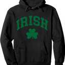 Irish Shamrock St Patricks Day Ireland Pride Irish Green Pullover Hoodie M