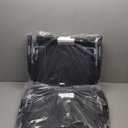 ALPHA CAMP Stadium Seat Chair for Bleachers with Back & Arm Rest (Black Grey-2pcs)