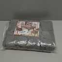 Genina Waterproof Seat Covers for Dining Room Chair Covers Set of 8, Stretch Jacquard Kitchen Parson Chair Slipcover Protector (8 PCS-Rear-Covered, Grey)