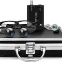 3.5 X 420mm Binocular Loupes Magnifier Glasses with LED Head Light+Aluminum Box Silver, Premium Optics Delivers Clear Imaging