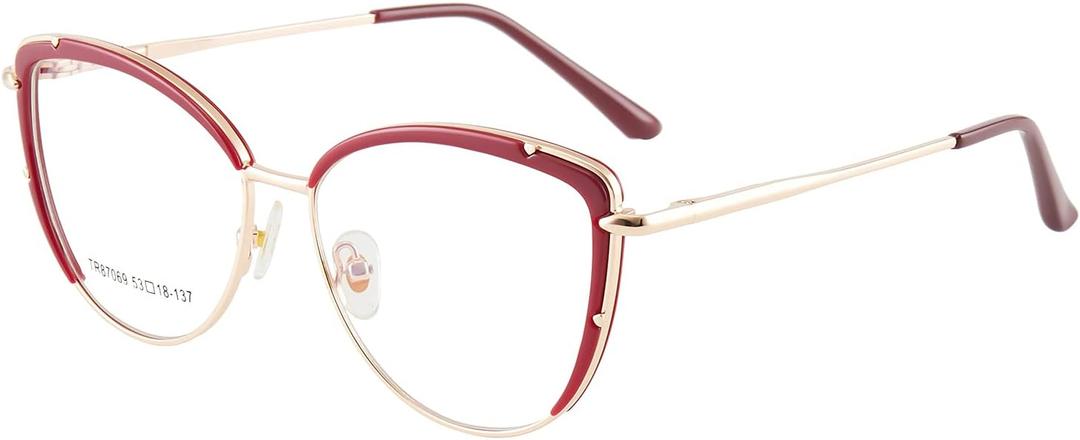 Cat Eye Blue Light Blocking Glasses Women TR90 Lightweight Computer Eyeglasses Anti blue-ray Eyewear