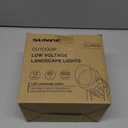 SUNVIE 12W Low Voltage LED Landscape Lights with Connectors, Outdoor 12V Super Warm White (900LM) Waterproof Garden Pathway Lights Wall Tree Flag Spotlights with Spike Stand (10 Pack with Connector)