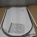 Delma Arched Bathroom Mirror, 24"x36" Wall Mounted Vanity Mirror for Bedroom, Living Room and Entryway, Black