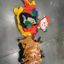 7.6 FT Christmas Inflatables Santa Sleigh and Reindeer Outdoor Decoration Santa Claus Inflatable Built-in LED Lights Blow Up Christmas Decor for Xmas Party Holiday Garden Lawn Yard Decorations