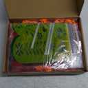 124 Pcs Halloween Mexican Party Banner Decor Papel Picado Day of the Dead Bunting Fiesta Banner Dia De Los Muertos Dead Flowers Artificial Marigold Flower Cinco De Mayo Banner Decor(Orange)