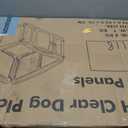 Clear Puppy Playpen Indoor - Ideal for Small & Toy Dogs - Height 24 Inch, 4 Panels, White