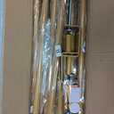 Over The Table Rod Stand with Clamps Adjustable 46"-100'' Length 29"-55" Height Gold Table Balloon Arch Stand with Storage Bag, Metal Decorating Rod Hanging