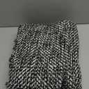 LEEVAN Washable Runner - 2'x5', Black Hallway Runner, Hand-Woven Reversible Entryway Rug, Cotton Modern Bedroom & Bathroom Rug, Soft Laundry & Kitchen Sink Foyer, Blacl/Cream