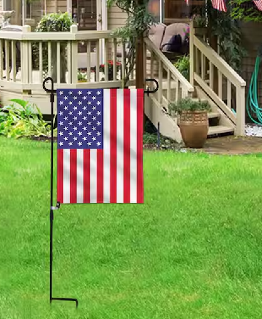 Garden Flag Stand,Metal Garden Flag Holder 17"