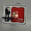 Electric Nail Clipper with LED Light, USB Rechargeable Nail Trimmer, 3-Speed Fingernail Manicure for Baby, Kids, Seniors, and Adults - Perfect for Elderly Nail Care (Red)