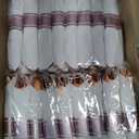 Goodluck 350 Piece Rose Gold Plastic Dinnerware Set for 50 Guests,Fancy Disposable Plates,Include: 100 Rose Gold Rim Plastic Plates,150 Silverwares,50 Pre Rolled Napkins,50 Cups for Party,Wedding