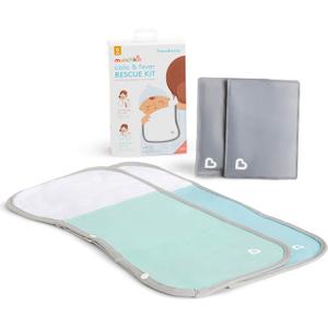 Munchkin TheraBurpee Colic & Fever Rescue Kit with Hot & Cold Therapy Burp Cloths (4 Piece Set)
