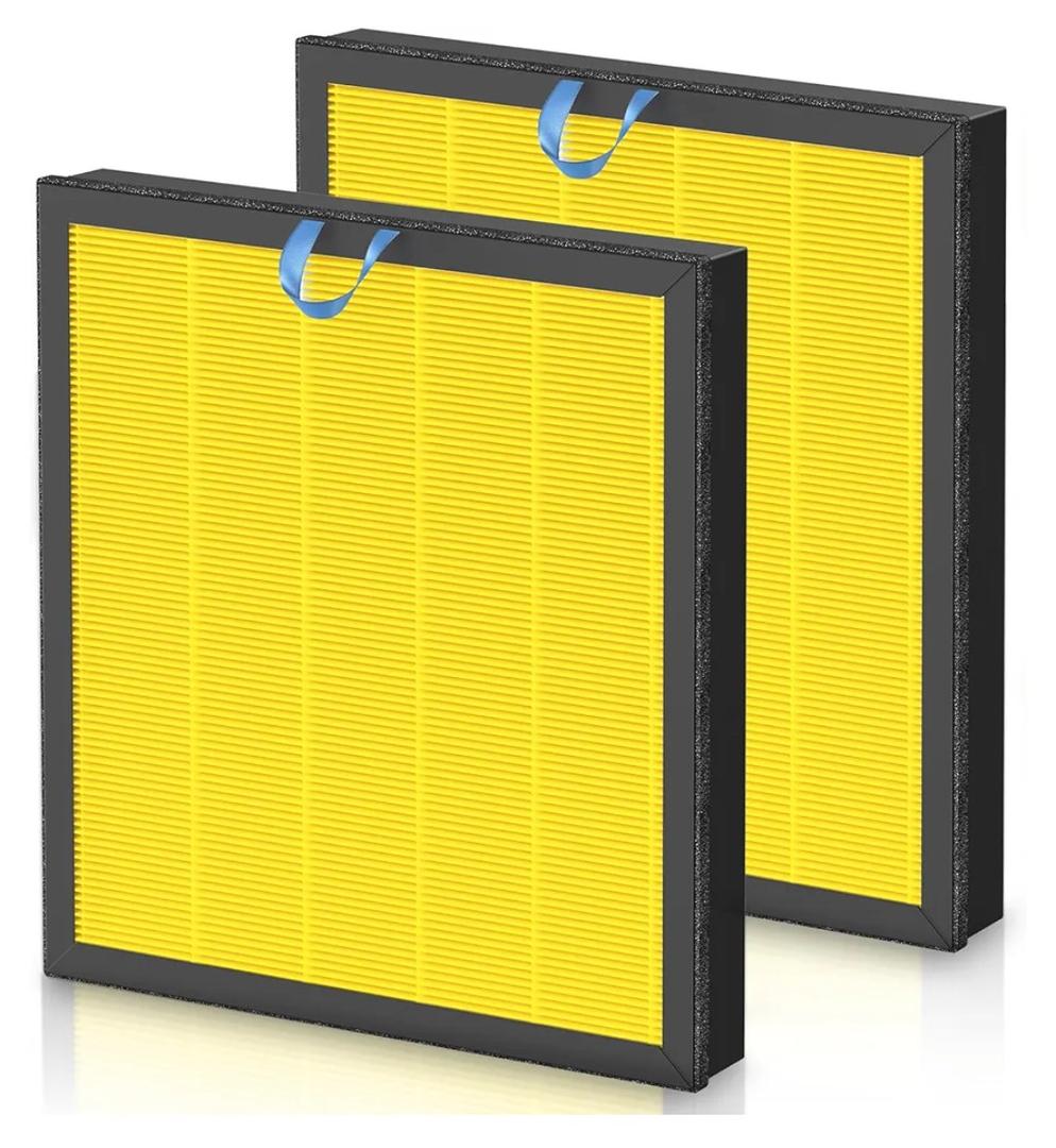 Vital 100S Pet Care Replacement Filter for LEVOIT Vital 100S-P Air Purifier, HEPA and High-Efficiency Activated Carbon Filter for Smoke, Odor, Pollen, Vital 100S-RF-PA, LRF-V102-YUS, Yellow