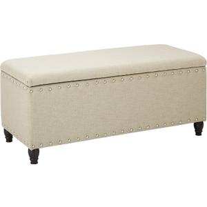 Christopher Knight Home Tatiana Fabric Storage Ottoman, Wheat