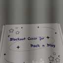 Pack N Play Blackout Cover, Hiaksedt Crib Canopy Cover for Pack and Play, Breathable Blackout Tent for Travel Crib, Portable Stretchy Netting Cover for Indoor Outdoor Travel Playard