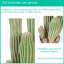 Artificial Cactus 31 INCH Tall Fake Cactus Plants Faux Cacti Saguaro with Planter for Indoor Outdoor Home Office Shop Garden Decoration