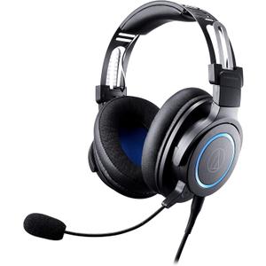 Audio-Technica ATH-G1 Premium Gaming Headset for PS5&Xbox Series X, Laptops, and PCs, with 3.5 mm Wired Connection, Detachable Mic, Black