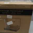 LP&No.1 High Fidelity All-in-One Record Player with Stereo Speakers, Turntables for Vinyl Records with USB Recording & Playback, Bluetooth Input and Output,Pitch Control, Auto Off (Wood Walnut Brown)