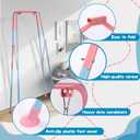 Toddler Swing, 3-in-1 Swing Sets for Backyard, Baby Swing Outdoor/Indoor, Toddler Swing Set Suitable for Children 6 Months and Older (Pink)
