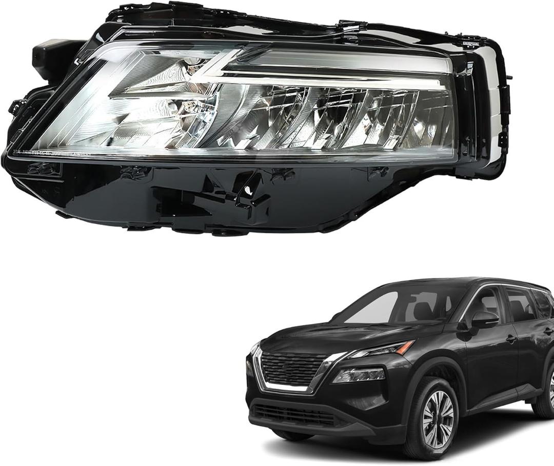 munirater Headlight Assembly Replacement for Rogue SL/S-V 2021 2022 2023 Left Headlamp Driver Side 260606RR0A