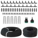 200ft 1/4'' Soaker Hose Tubing kit for Drip Irrigation with 100ft Drip Irrigation Tubing 102pcs Irrigation Fittings for Drip Water System Raised Garden Bed Greenhouse Patio Lawn