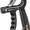 Hand Grip Strengthener, Adjustable Resistance 11-132 Lbs, Forearm Exerciser, Grip Strength Trainer for Muscle Building and Injury Recovery for Athletes
