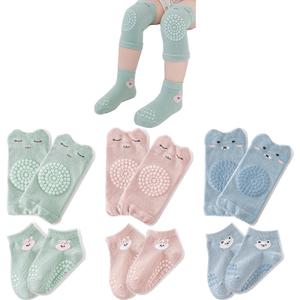 TFTSR Baby Knee Pads for Crawling (3 Pairs) and Baby Socks for Walking (3 Pairs), Walking Protector for Toddler Kid Girls Boy (normal) TFTSR Baby Knee Pads for Crawling (3 Pairs) and Baby Socks for Walking (3 Pairs), Walking Protector for Toddler Kid Girls Boy (normal)