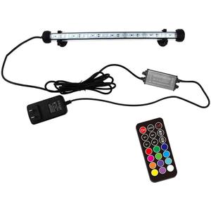 LED Aquarium Light, 11.5 Inches Fish Tank Light RGB Color Underwater light Submersible Crystal Glass Lights, 15 LED Beads, Brightness Adjustable Memory Function, LED Light bar Stick for Fish Tank