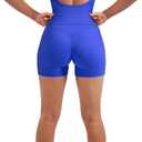 SUUKSESS Women 2 Piece Workout Sets Padded Tank Tops Tummy Control Leggings Gym Outfits (Blue, XL)
