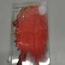 Rulala Fancy Feather Headpiece 1920s Flapper Headband Bling Rhinestone Great Gatsby Headwear Accessories for Women (Red)