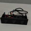 PC Media Dashboard, PC Speaker Stereo Surround Computer Case Builtin Mic Loudspeaker 5.25in Computer Case Front Bay